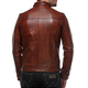 Illustration for article titled Calibre Style Brown Color Hand Finished Genuine Leather Slim Fit Jacket For Menem/em